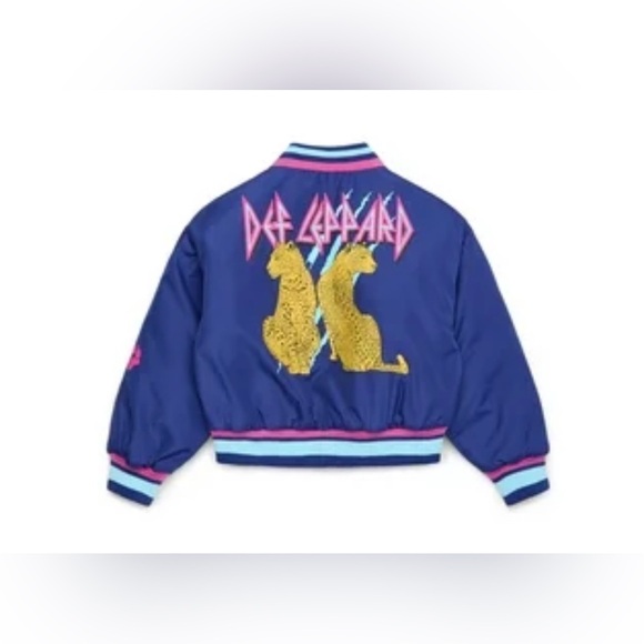NEW DEF LEPPARD GIRLS BOMBER JACKET - Picture 2 of 9
